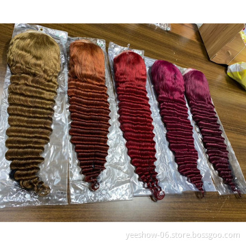 Factory wholesale spot 34 36 38 inches hd  lace front wigs human hair deep wave virgin human hair lace frontal wigs
